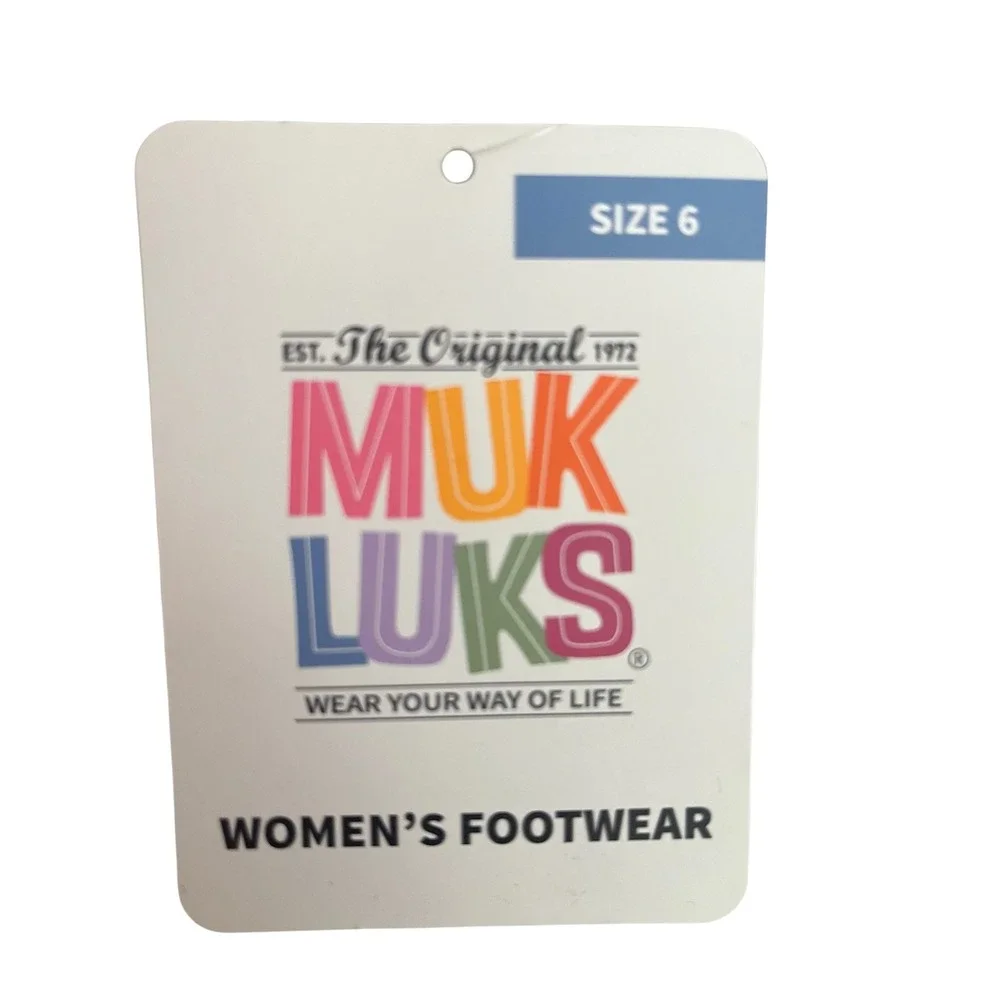 NEW Muk Luks Women's Adjustable Buckle Slide Sandals Black Cork Size 6 - Picture 10 of 11